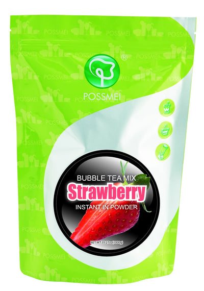 Strawberry Boba Bubble Tea Powder Mix