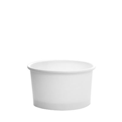 5oz Hot/Cold Paper Food Containers – White (87mm)