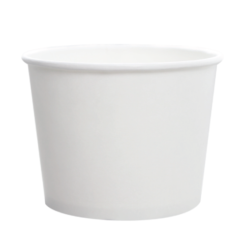 20oz Hot/Cold Paper Food Containers – White (127mm)
