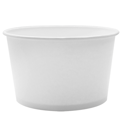 28oz Hot/Cold Paper Food Containers – White (142mm)