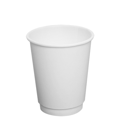 8oz Insulated Paper Hot Cups – White (80mm)