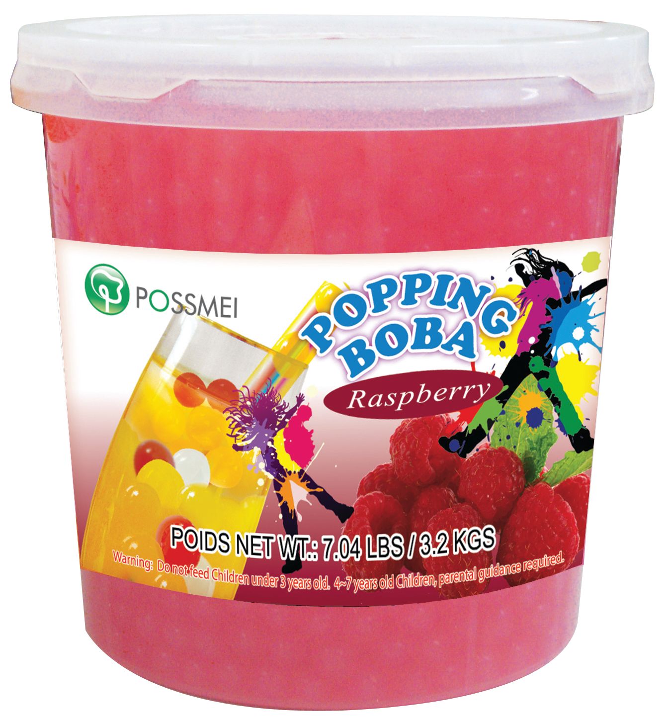 Raspberry Popping Bursting Boba