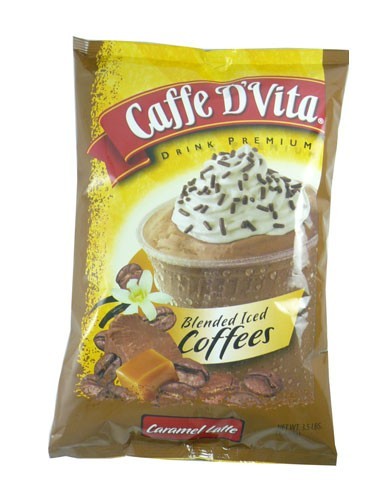 Caffe D’Vita Blended Ice Coffee Caramel Latte