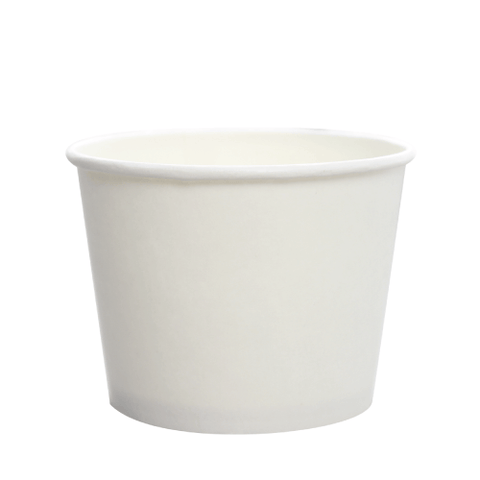 10 oz Paper Food Containers - White - 1,000 count - 96mm