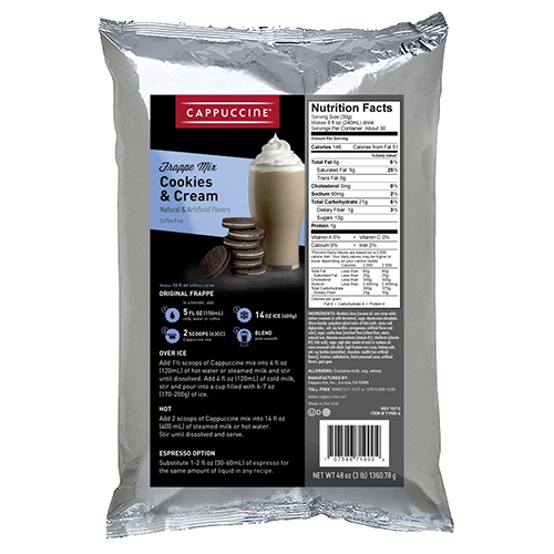 Cappuccine Cookies & Cream Frappe Mix
