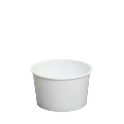 4oz Hot/Cold Paper Food Containers – White (76mm)