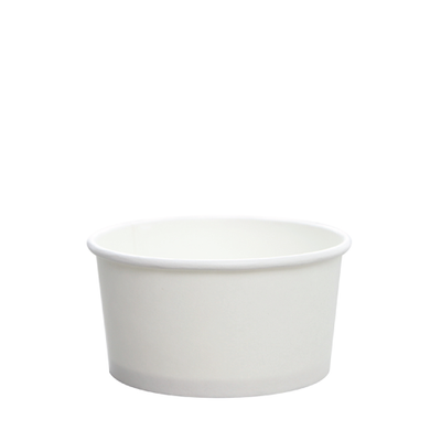 6oz Hot/Cold Paper Food Containers – White (96mm)