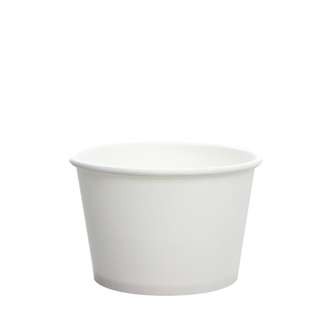 24oz Hot/Cold Paper Food Containers – White (142mm)