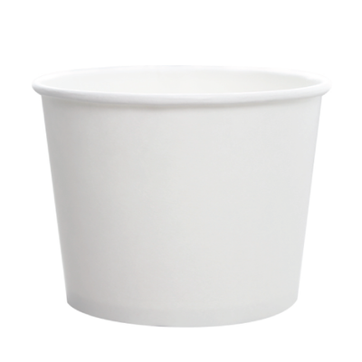 16oz Hot/Cold Paper Food Containers – White (112mm)