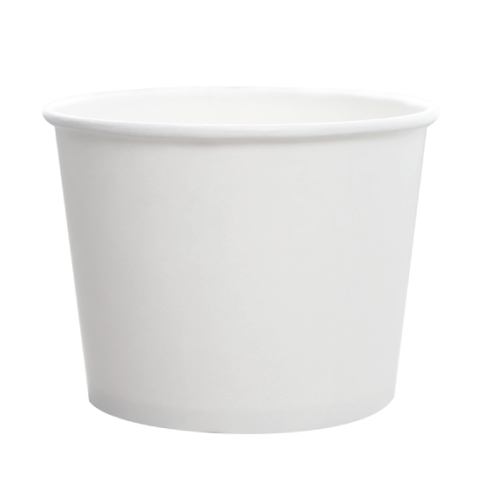 12oz Hot/Cold Paper Food Containers – White (100mm)