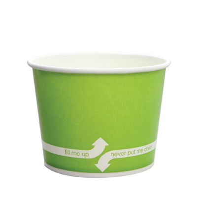 12oz Hot/Cold Paper Food Containers – Green (100mm)
