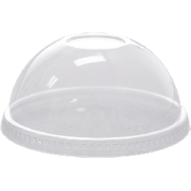98mm PET Dome Lids – No Hole or Opening