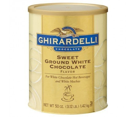 Box: Ghirardelli Sweet Ground White Chocolate Powder