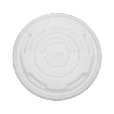 8oz Paper Food Container Flat Lids (90.8mm)