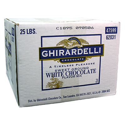 Box: Ghirardelli Sweet Ground White Chocolate Powder