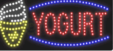 Yogurt LED Sign (11.75″ x 23.5″)
